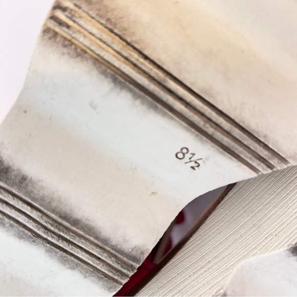 GABOR Olin Ruffled Suede Leather T-Strap Comfort Wedge Sandal Size us 10.5 / 11 - Picture 13 of 14